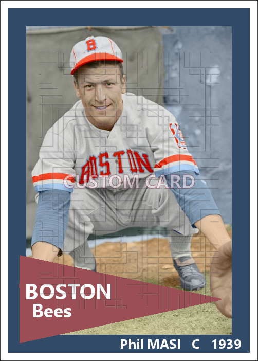 Phil Masi - 1939 Boston Bees - choose a size & style
