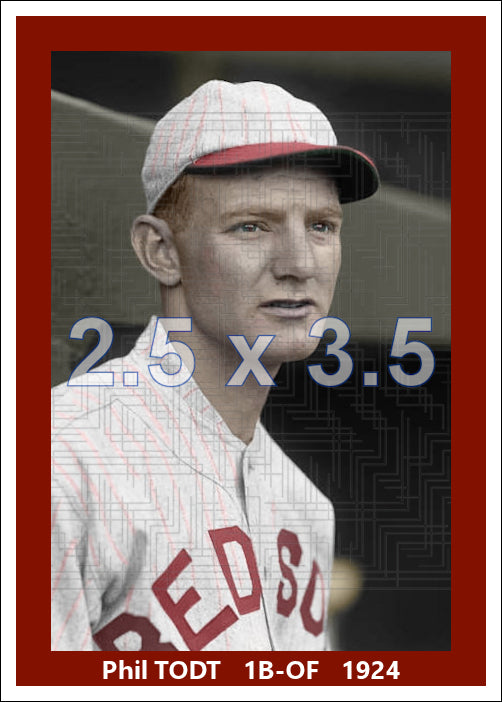 Phil Todt - 1924 Boston Red Sox - choose a size & style