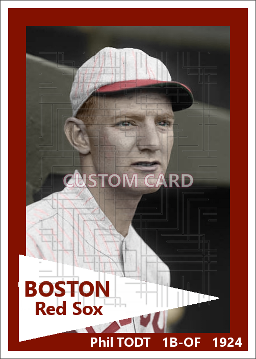 Phil Todt - 1924 Boston Red Sox - choose a size & style