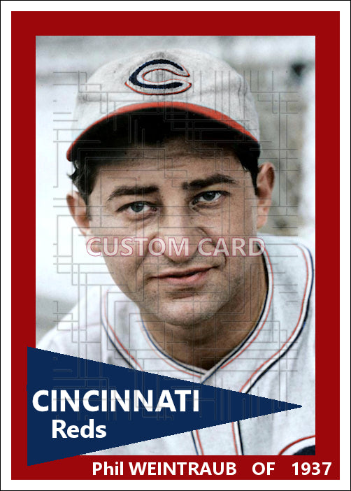 Phil Weintraub - 1937 Cincinnati Reds - choose a size & style