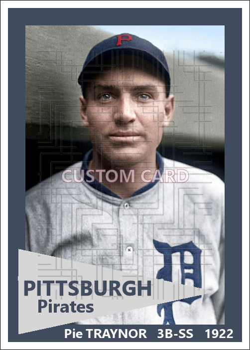 Pie Traynor - 1922 Pittsburgh Pirates - choose a size & style