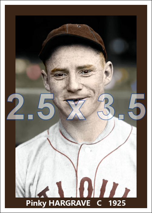 Pinky Hargrave - 1925 St. Louis Browns - choose a size & style