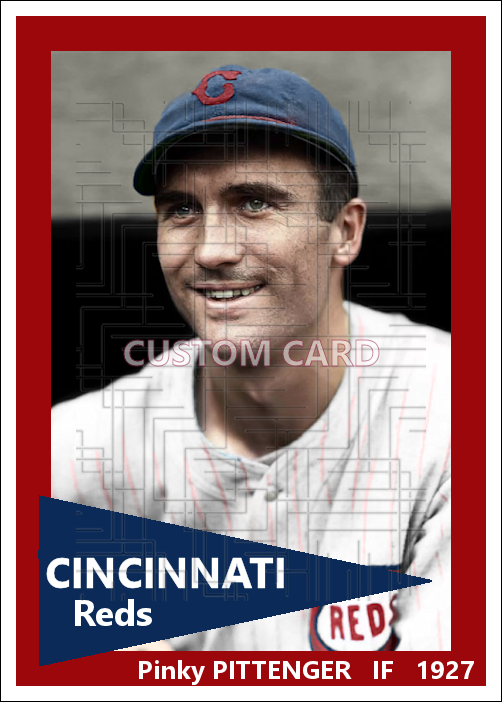 Pinky Pittenger - 1927 Cincinnati Reds - choose a size & style