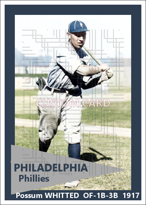 Possum Whitted - 1917 Philadelphia Phillies - choose a size & style