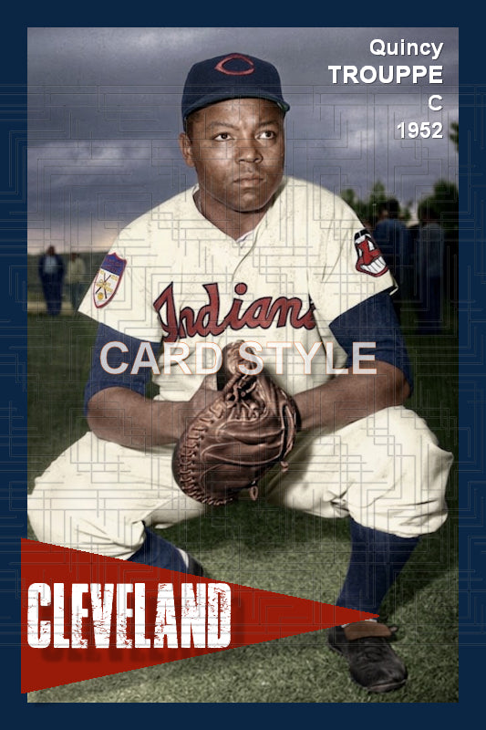 Quincy Trouppe - 1952 Cleveland Indians - choose a size & style