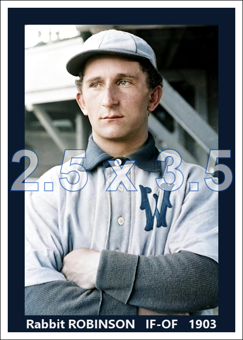 Rabbit Robinson - 1903 Washington Senators - choose a size & style