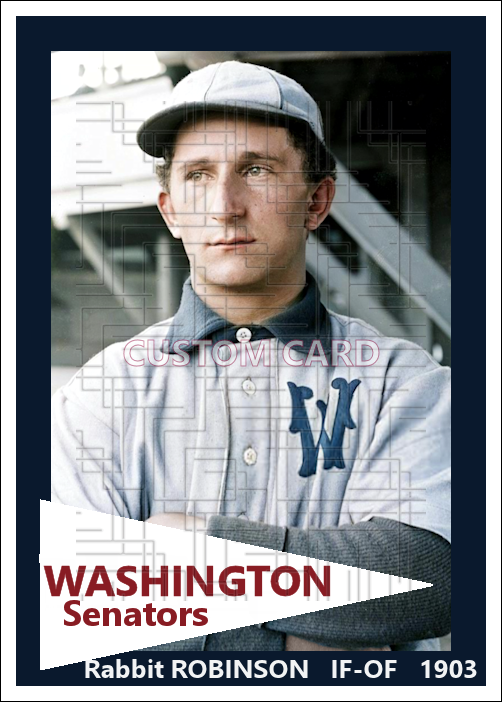 Rabbit Robinson - 1903 Washington Senators - choose a size & style