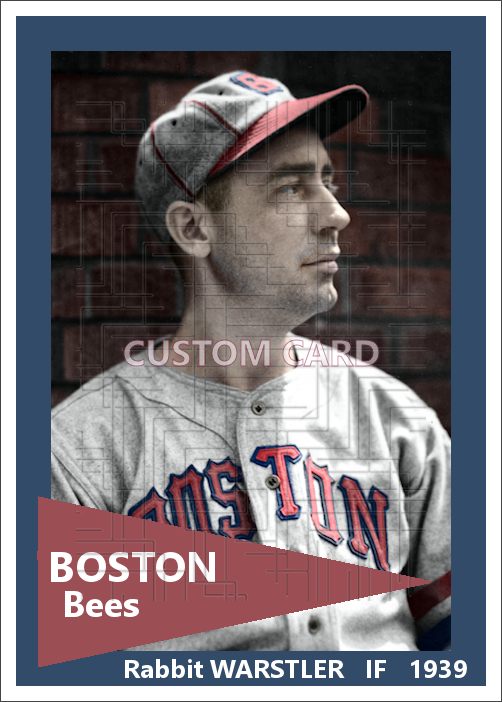 Rabbit Warstler - 1939 Boston Bees - choose a size & style