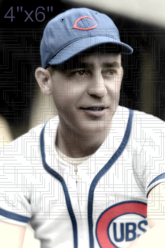Rabbit Warstler - 1940 Chicago Cubs - choose a size & style