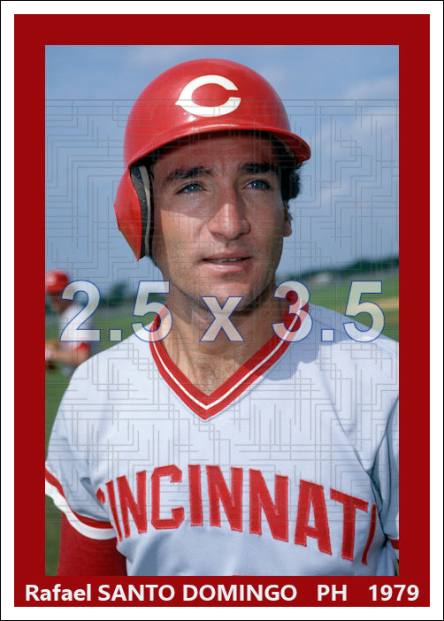 Rafael Santo Domingo - 1979 Cincinnati Reds - choose a size & style