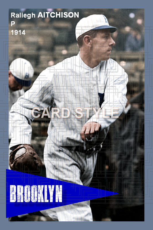 Raleigh Aitchison - 1914 Brooklyn Dodgers - choose a size & style