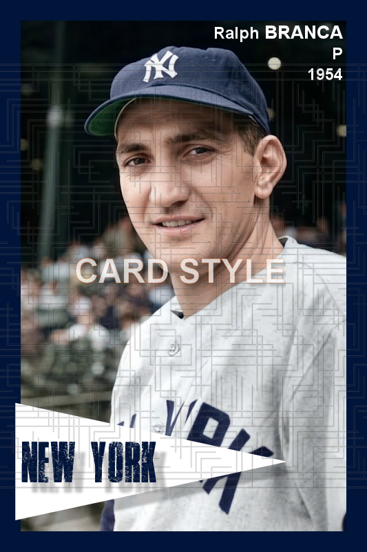 Ralph Branca - 1954 New York Yankees - choose a size & style