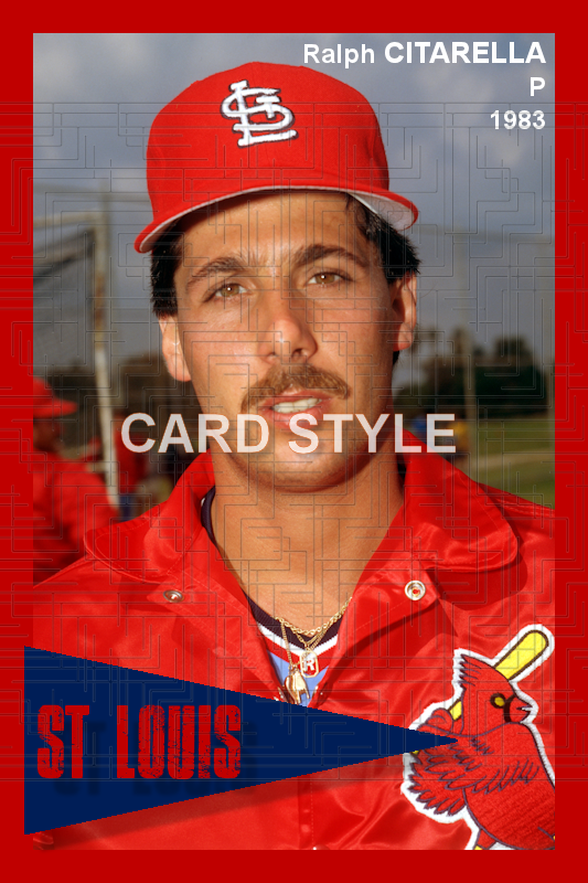 Ralph Citarella - 1983 St. Louis Cardinals - choose a size & style