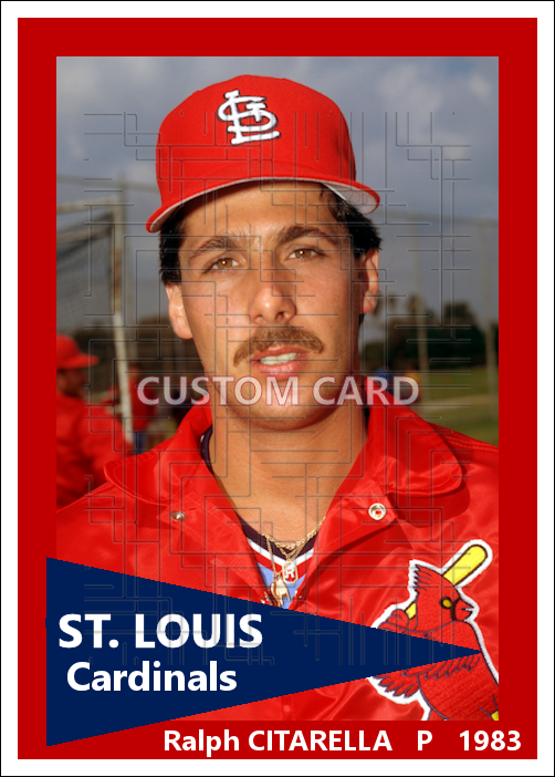 Ralph Citarella - 1983 St. Louis Cardinals - choose a size & style
