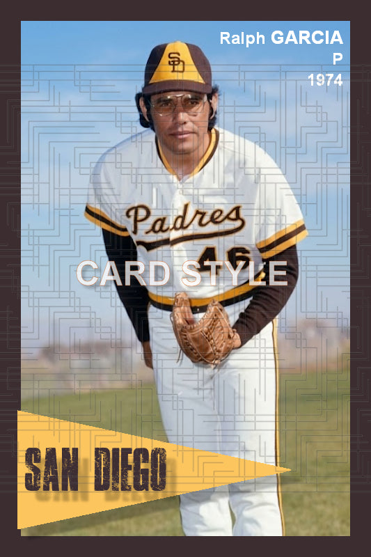 Ralph Garcia - 1974 San Diego Padres - choose a size & style