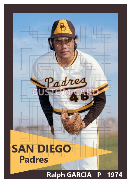 Ralph Garcia - 1974 San Diego Padres - choose a size & style