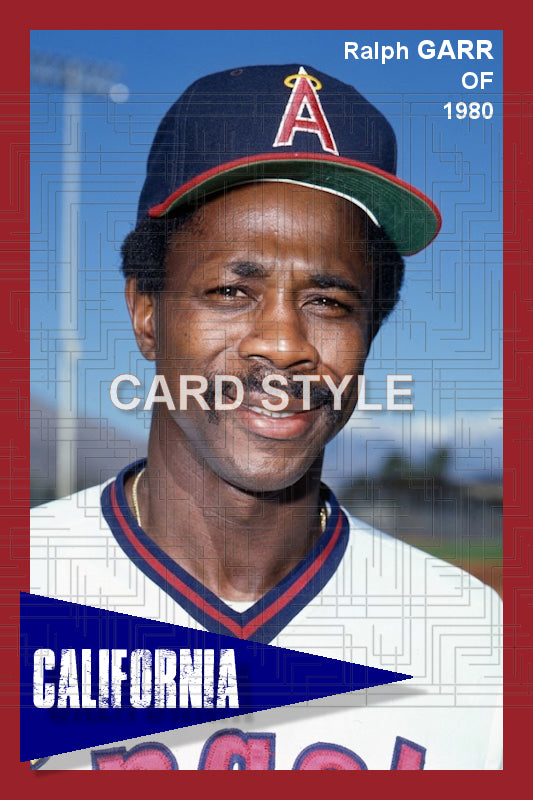Ralph Garr - 1980 California Angels - choose a size & style