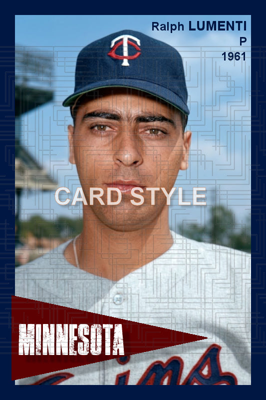 Ralph Lumenti - 1961 Minnesota Twins - choose a size & style