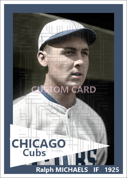 Ralph Michaels - 1925 Chicago Cubs - choose a size & style