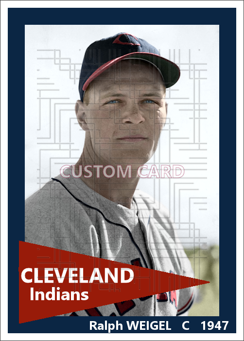 Ralph Weigel - 1946 Cleveland Indians - choose a size & style