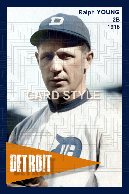 Ralph Young - 1915 Detroit Tigers - choose a size & style