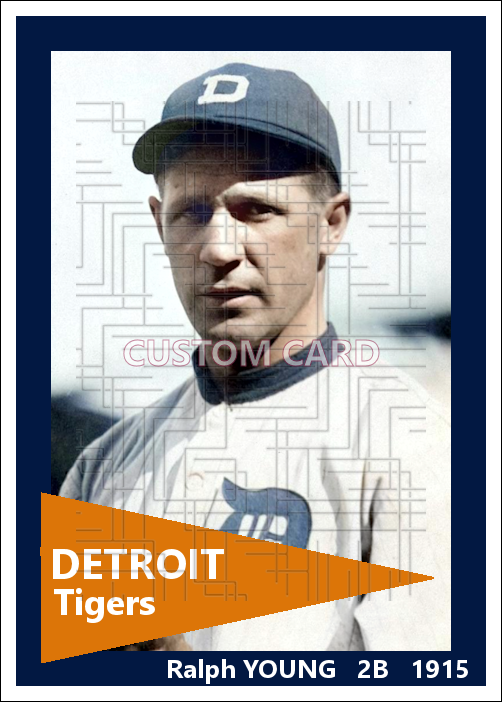 Ralph Young - 1915 Detroit Tigers - choose a size & style