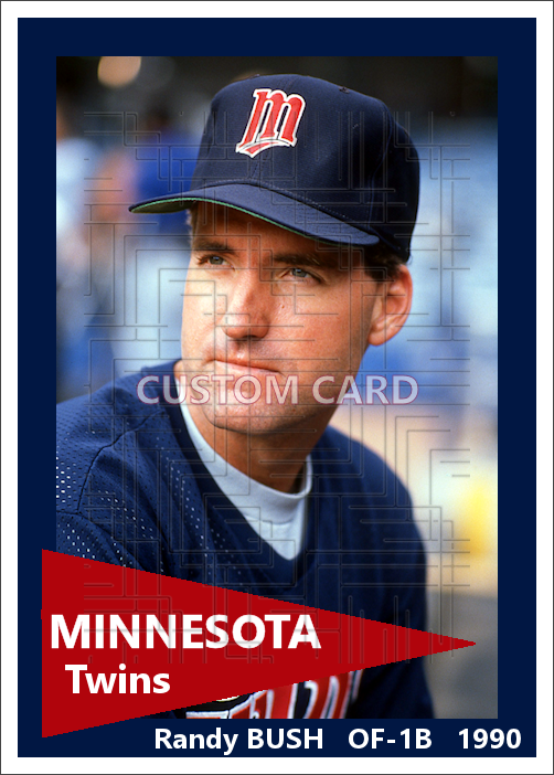 Randy Bush - 1990 Minnesota Twins - choose a size & style