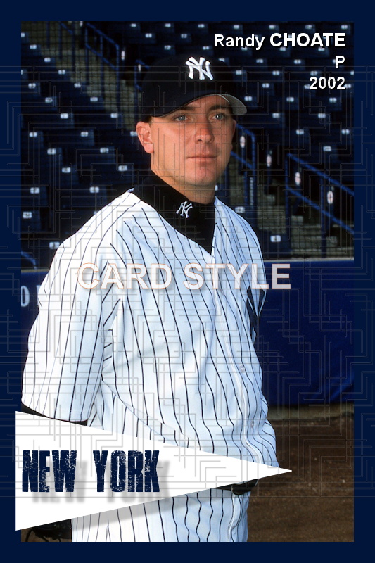 Randy Choate - 2002 New York Yankees - choose a size & style