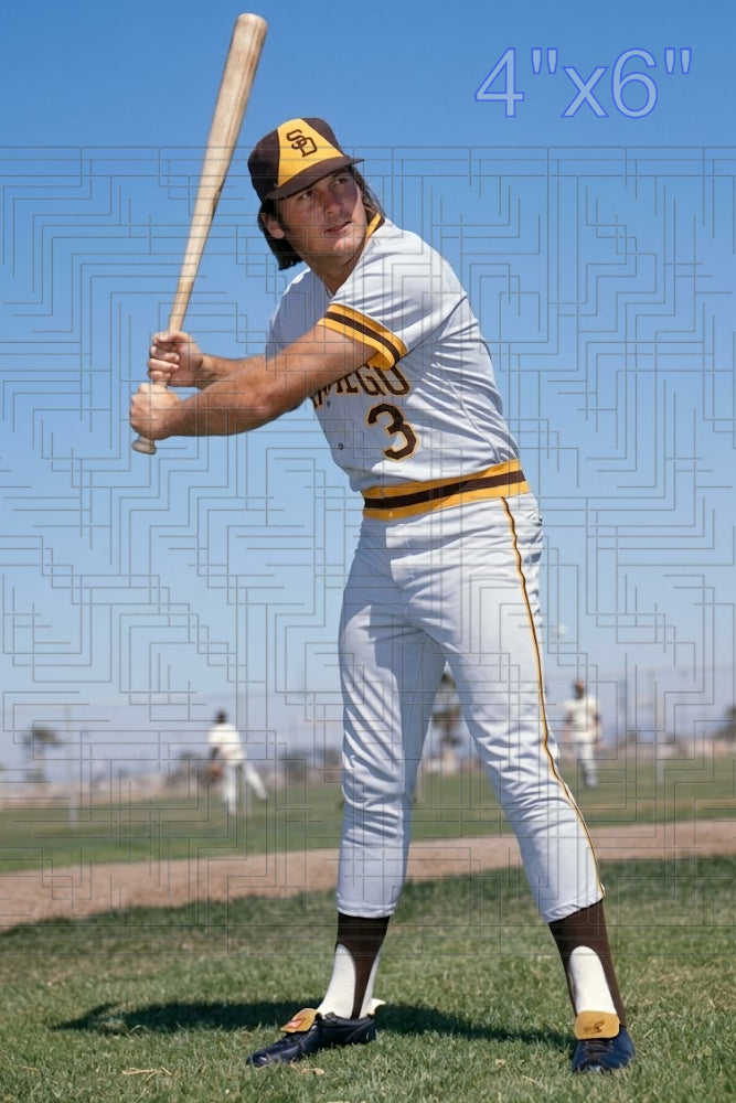 Randy Elliott - 1974 San Diego Padres - choose a size & style