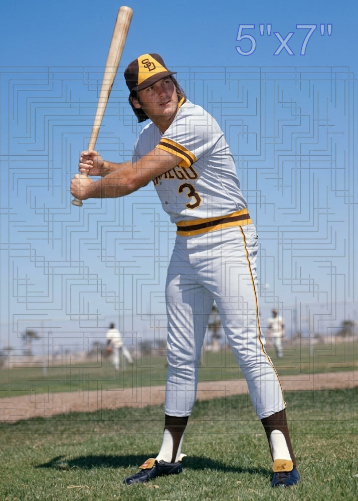 Randy Elliott - 1974 San Diego Padres - choose a size & style