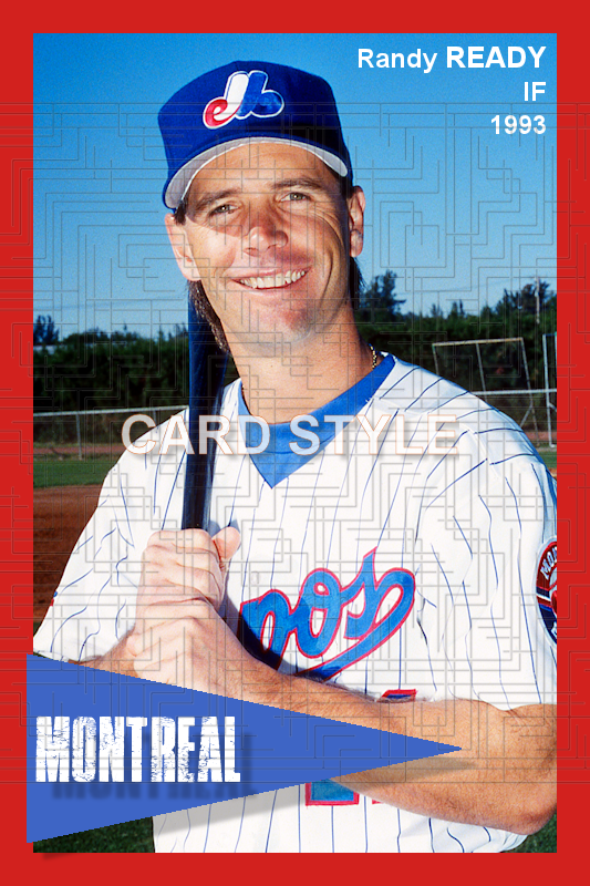 Randy Ready - 1993 Montreal Expos - choose a size & style