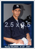 Randy Velarde - 2001 New York Yankees - choose a size & style B