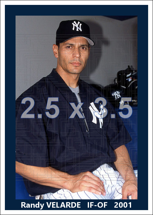 Randy Velarde - 2001 New York Yankees - choose a size & style B