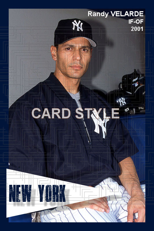 Randy Velarde - 2001 New York Yankees - choose a size & style B