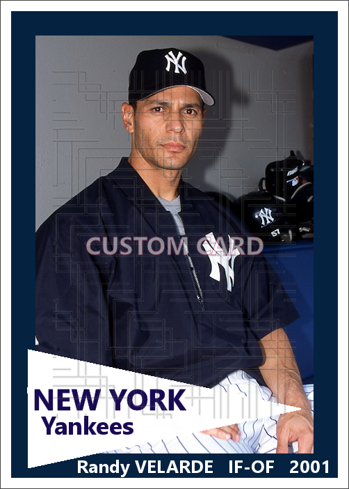 Randy Velarde - 2001 New York Yankees - choose a size & style B