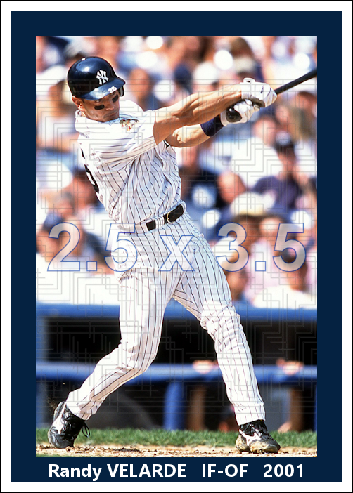 Randy Velarde - 2001 New York Yankees - choose a size & style A