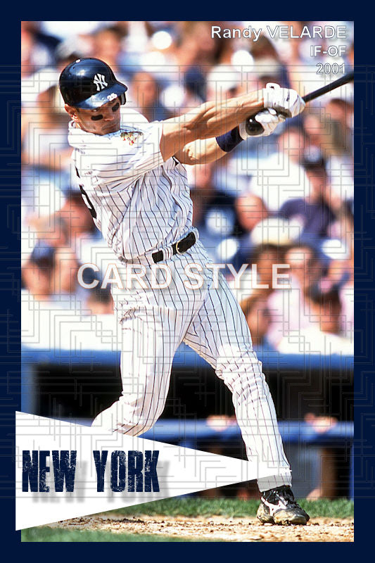 Randy Velarde - 2001 New York Yankees - choose a size & style A