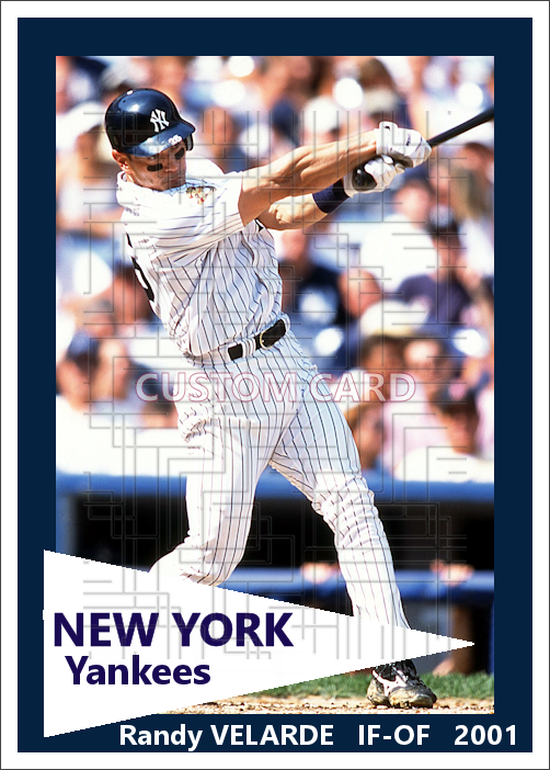 Randy Velarde - 2001 New York Yankees - choose a size & style A