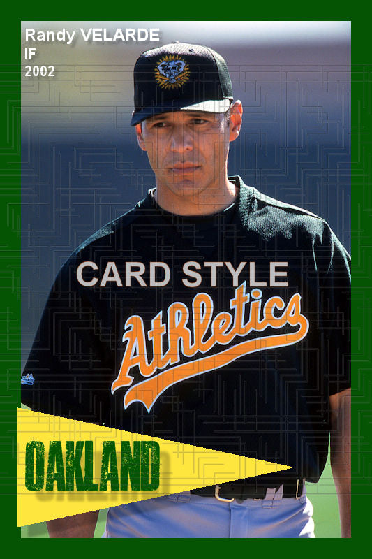 Randy Velarde - 2002 Oakland Athletics - choose a size & style