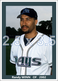 Randy Winn - 2002 Tampa Bay Devil Rays - choose a size & style