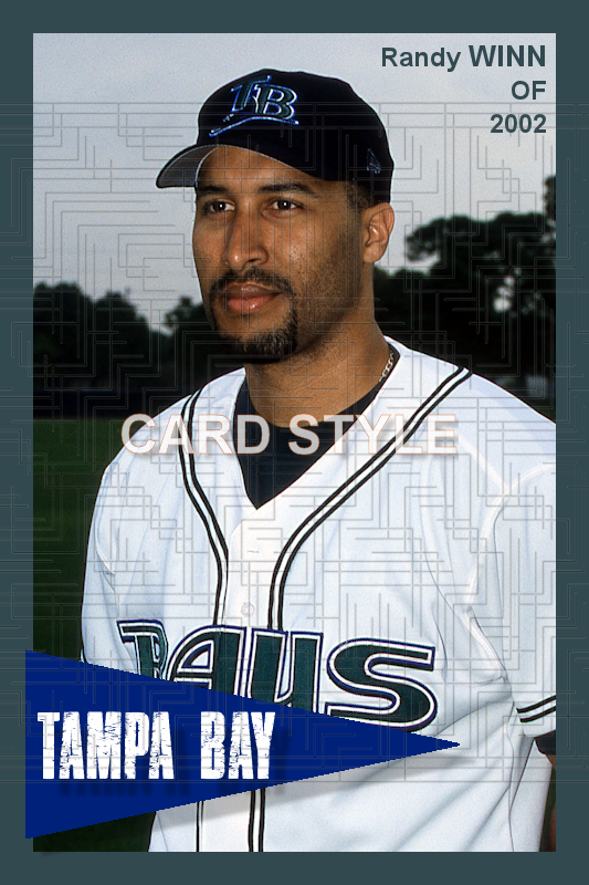 Randy Winn - 2002 Tampa Bay Devil Rays - choose a size & style