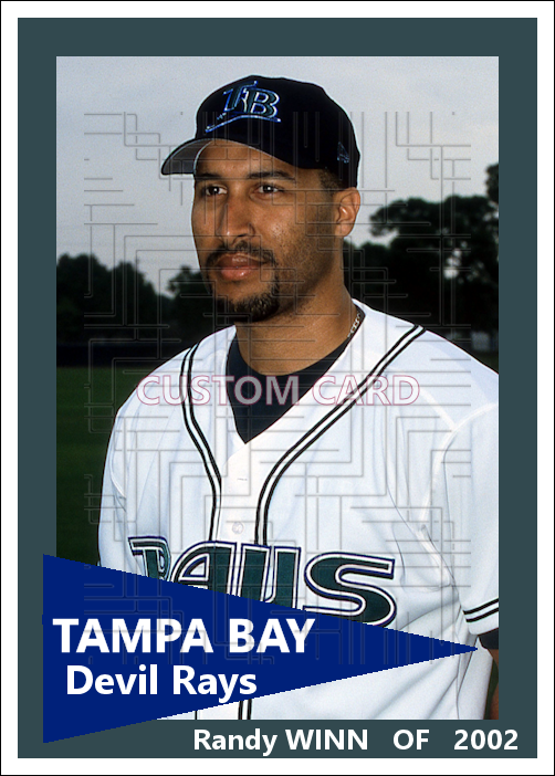 Randy Winn - 2002 Tampa Bay Devil Rays - choose a size & style