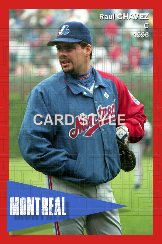 Raul Chavez - 1996 Montreal Expos - choose a size & style