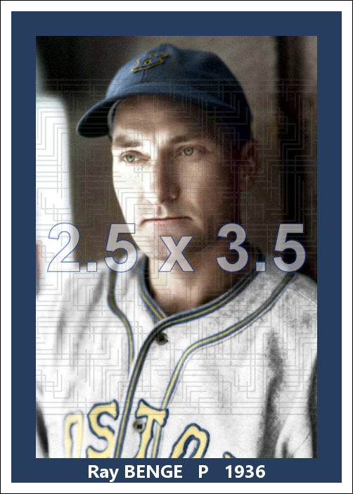 Ray Benge - 1936 Boston Bees - choose a size & style