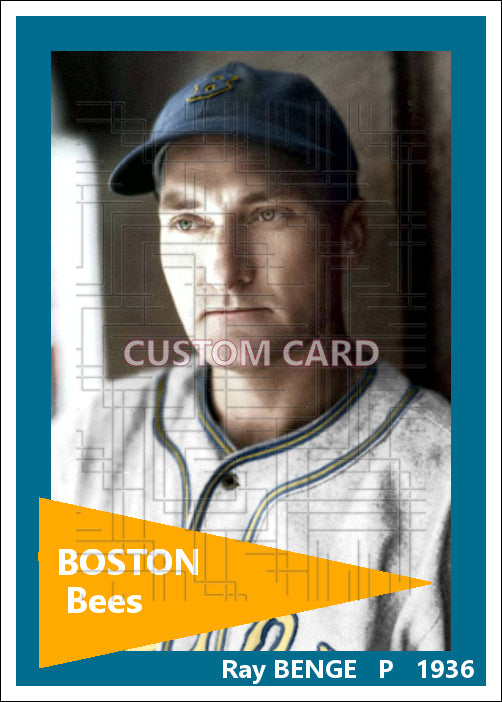 Ray Benge - 1936 Boston Bees - choose a size & style