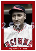 Ray Benge - 1938 Cincinnati Reds - choose a size & style