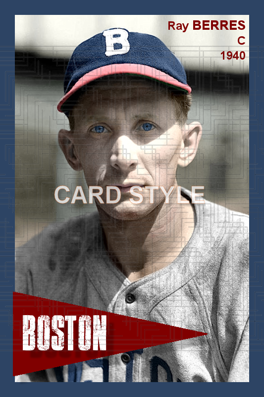 Ray Berres - 1940 Boston Bees - choose a size & style