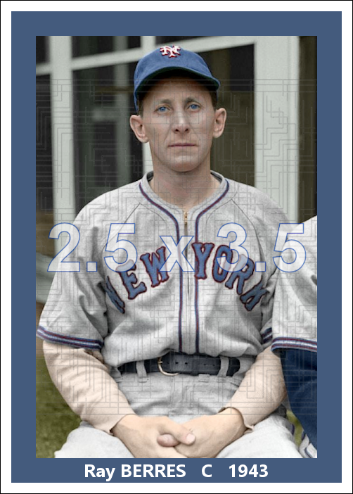 Ray Berres - 1943 New York Giants - choose a size & style