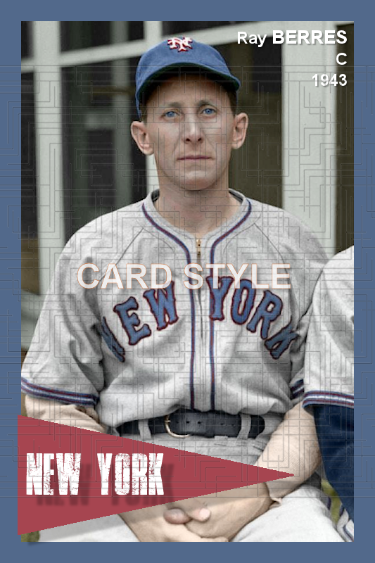 Ray Berres - 1943 New York Giants - choose a size & style