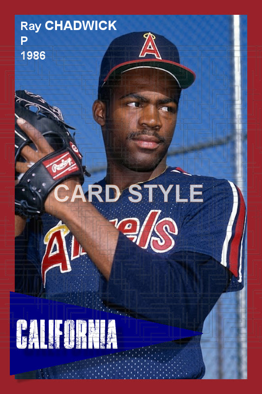 Ray Chadwick - 1986 California Angels - choose a size & style